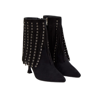 MUJER SXTM BOTIN TACON GLAM NEGRO