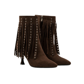 MUJER SXTM BOTIN TACON GLAM MARRON