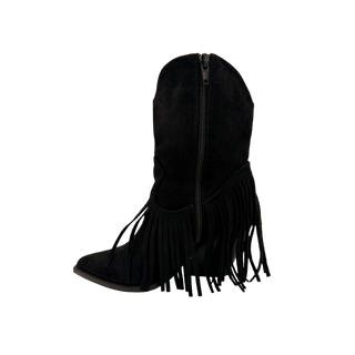 MUJER SBVQ BOTIN COWBOY TEXAS NEGRO