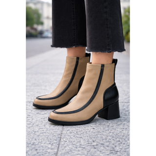 MUJER SXTM BOTIN MARTINA TACON BEIGE