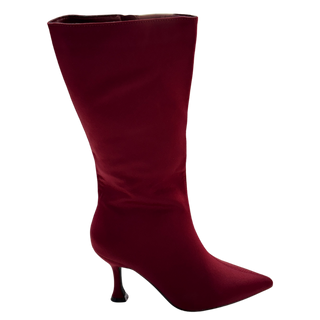 MUJER BOTIN TACON IVORY VINO