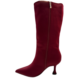 MUJER BOTIN TACON IVORY VINO