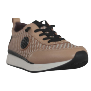 MUJER DEPORTIVA PIEL VAINITY ESPIGA BEIG