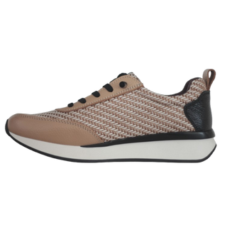 MUJER DEPORTIVA PIEL VAINITY ESPIGA BEIG