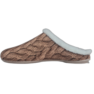 MUJER ZAPATILLAS DE ESTAR POR CASA LANA BEIG