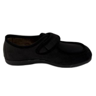 MUJER ZAPATILLAS DE ESTAR POR CASA ANACONDA (COPETE LICRA) NEGRO