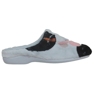MUJER ZAPATILLAS DE ESTAR POR CASA MONTLIS (S. PAREJA / VACAS 3D) PLATA