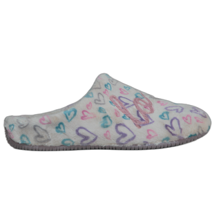 MUJER ZAPATILLAS DE ESTAR POR CASA MONTLIS (S. LOVE / YOU) ARENA-PURPUR