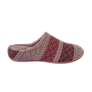 MUJER ZAPATILLAS DE ESTAR POR CASA LANA DELIRIO (ZUECO INVERTIDO) MALVA