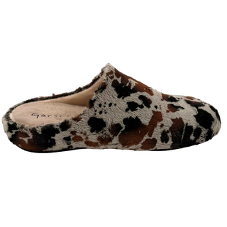 MUJER ZAPATILLAS DE ESTAR POR CASA ICEBERG VACA (ZUECO INVERTIDO) NEG