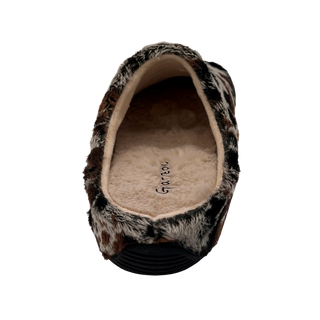 MUJER ZAPATILLAS DE ESTAR POR CASA ICEBERG VACA (ZUECO INVERTIDO) NEG