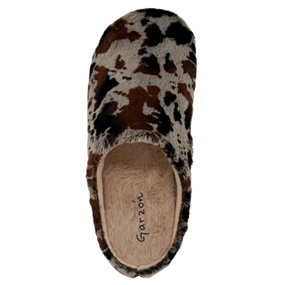 MUJER ZAPATILLAS DE ESTAR POR CASA ICEBERG VACA (ZUECO INVERTIDO) NEG