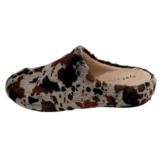 MUJER ZAPATILLAS DE ESTAR POR CASA ICEBERG VACA (ZUECO INVERTIDO) NEG