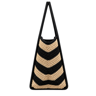 ACCESORIO BOLSOS DIARIO  RAPUR RAYAS NEGRO GRANDE