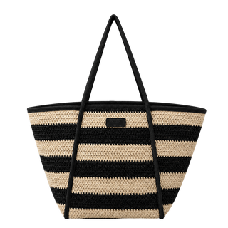 ACCESORIO BOLSOS DIARIO  RAPUR RAYAS NEGRO GRANDE