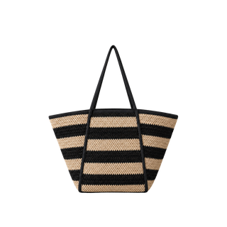 ACCESORIO BOLSOS DIARIO  RAPUR RAYAS NEGRO GRANDE