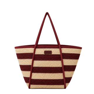 ACCESORIO BOLSOS DIARIO   RAPUR RAYAS ROJO GRANDE