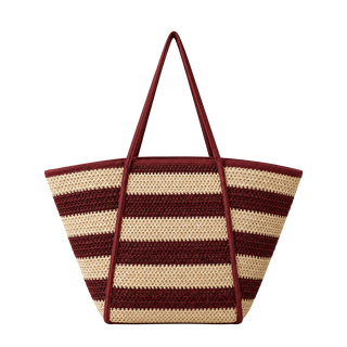 ACCESORIO BOLSOS DIARIO   RAPUR RAYAS ROJO GRANDE