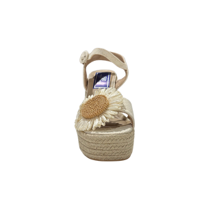 MUJER SANDALIA SALINA BEIGE ESPARTO