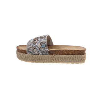 SANDALIA PLATAFORMA DAFNE PLATA