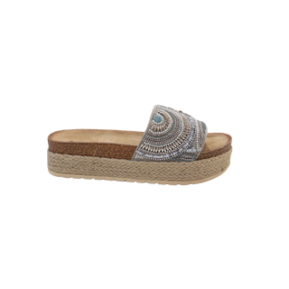 SANDALIA PLATAFORMA DAFNE PLATA