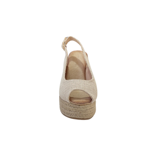 MUJER CUÑA DE ESPARTO GRETA BEIGE
