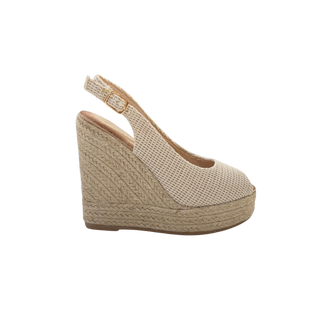 MUJER CUÑA DE ESPARTO GRETA BEIGE