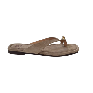 MUJER  SANDALIA PLANA MUNA KAKI
