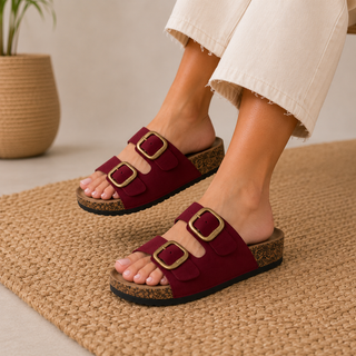 MUJER  SANDALIA BIO KAIA ROJO