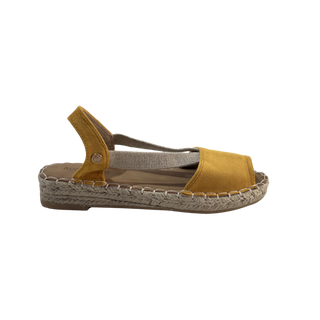 MUJER ESPARTO PLANA AMALFI PUNTERA AMARILLO