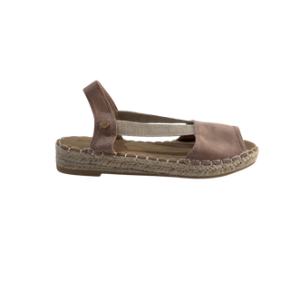 MUJER ESPARTO PLANA AMALFI PUNTERA ROSA