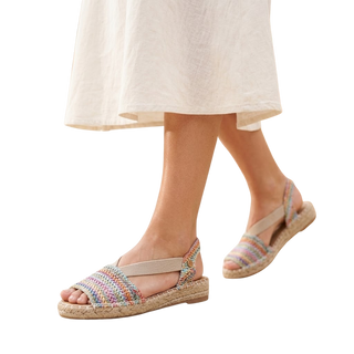 MUJER ESPARTO PLANA AMALFI PUNTERA MULTI