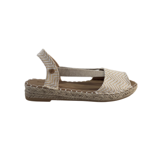 MUJER ESPARTO PLANA AMALFI PUNTERA BEIGE