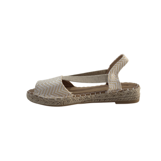 MUJER ESPARTO PLANA AMALFI PUNTERA BEIGE