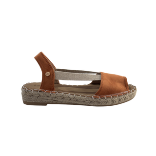 MUJER ESPARTO PLANA AMALFI PUNTERA NARANJA