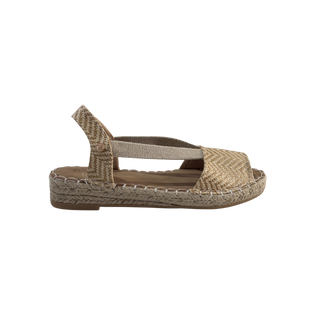 MUJER ESPARTO PLANA AMALFI PUNTERA APRICOT
