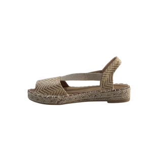 MUJER ESPARTO PLANA AMALFI PUNTERA APRICOT
