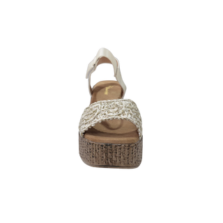 MUJER SANDALIA RAFIA BLANCO