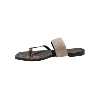 MUJER SANDALIA PLANA LUKY BEIGE