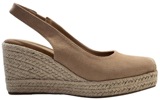 MUJER CUÑA DE ESPARTO MARIL BEIGE