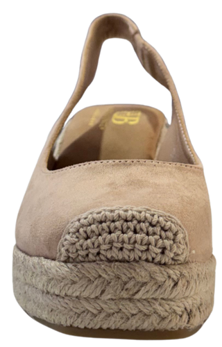 MUJER CUÑA DE ESPARTO MARIL BEIGE