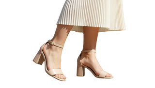 MUJER TACON SANDALIA FIESTA BEIGE