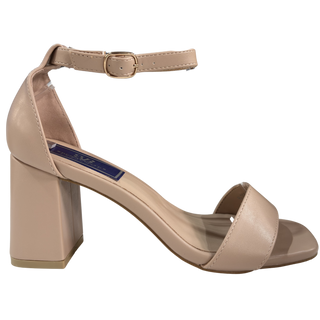 MUJER TACON SANDALIA FIESTA BEIGE