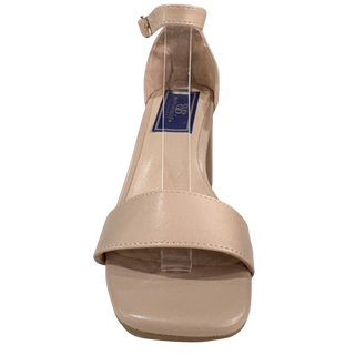 MUJER TACON SANDALIA FIESTA BEIGE