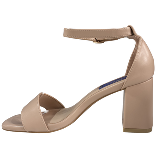 MUJER TACON SANDALIA FIESTA BEIGE
