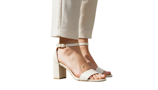 MUJER TACON SANDALIA FIESTA BLANCO