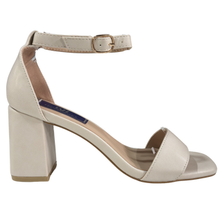 MUJER TACON SANDALIA FIESTA BLANCO
