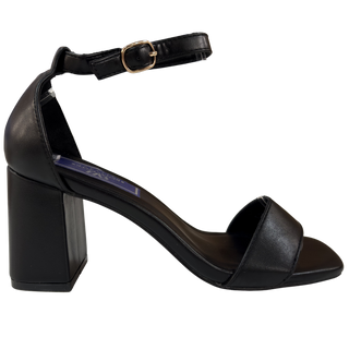 MUJER TACON SANDALIA FIESTA NEGRO