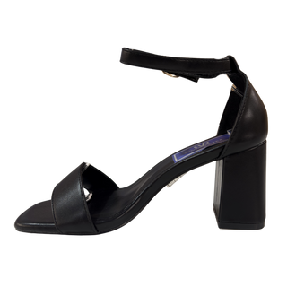 MUJER TACON SANDALIA FIESTA NEGRO