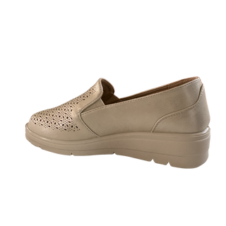 MUJER MOCASIN COMODO COMFIRA PLATINO